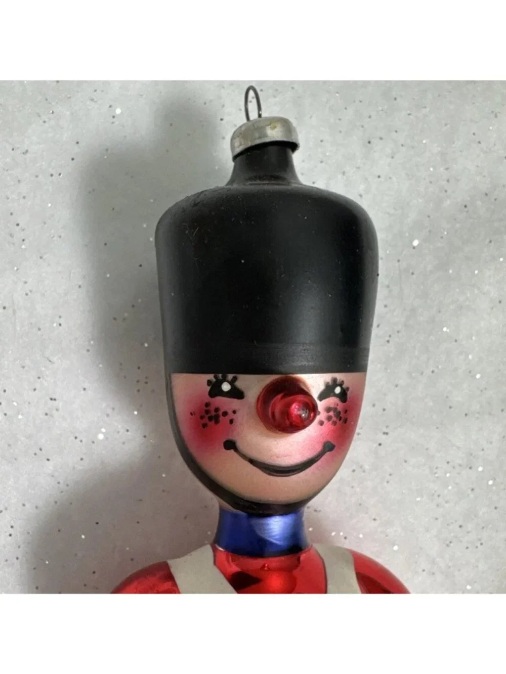 Vintage Hand-Blown Glass Toy Soldier Ornament 6